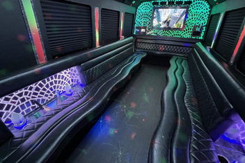 South Bend Limo Bus Interior